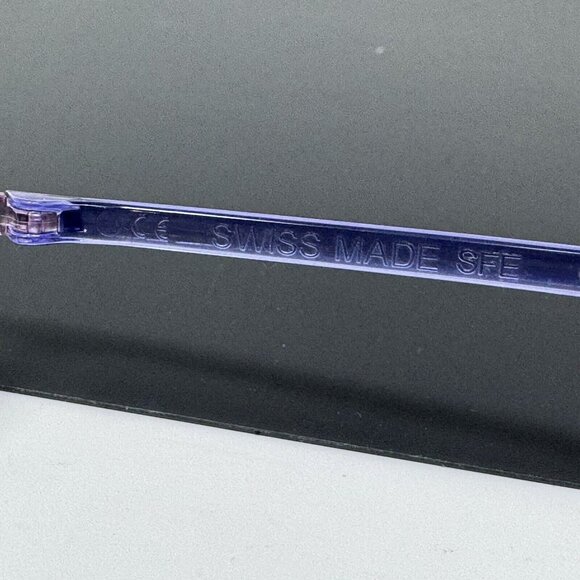 Eyephorics Eyeglasses  Purple Swiss Rimless Frame Only  Read - Picture 4 of 13